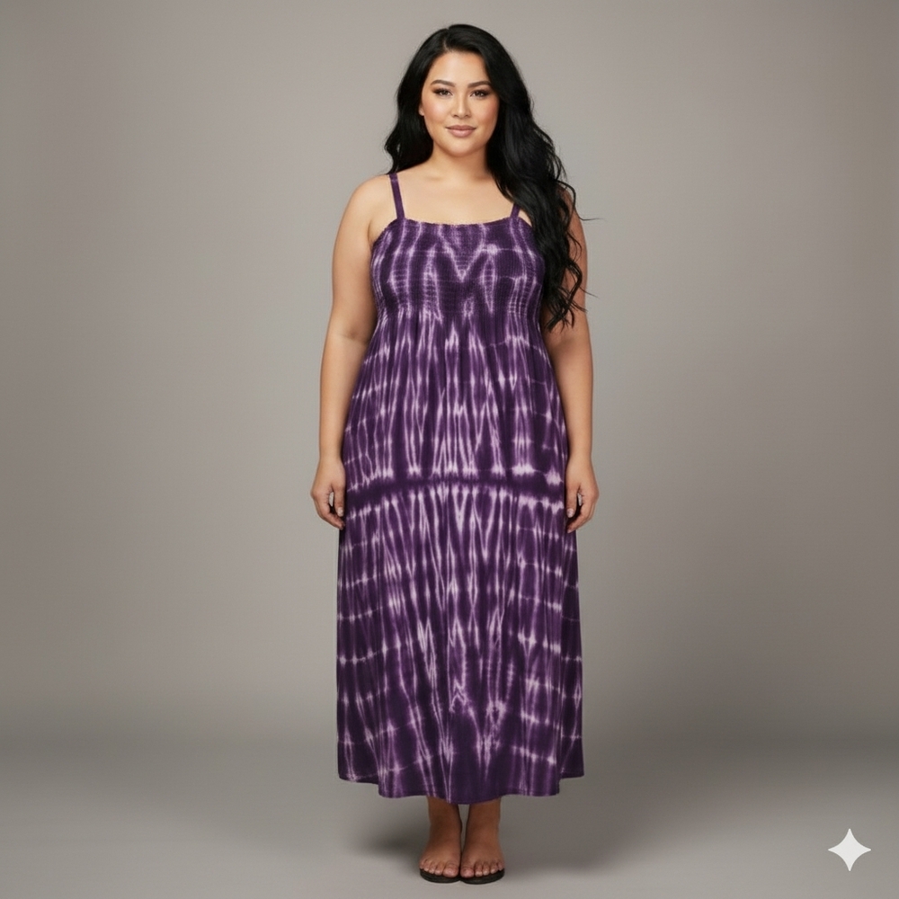 MXM Size X Smocked Maxi Dress XL 12 14